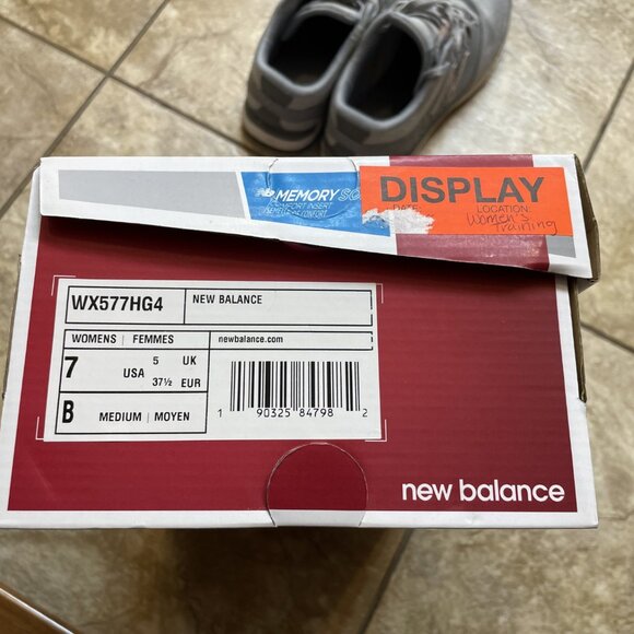 New Balance Running Shoes Memory Sole Gray Pink Womens Size 7 WX577HG4 Comfort - Picture 10 of 10